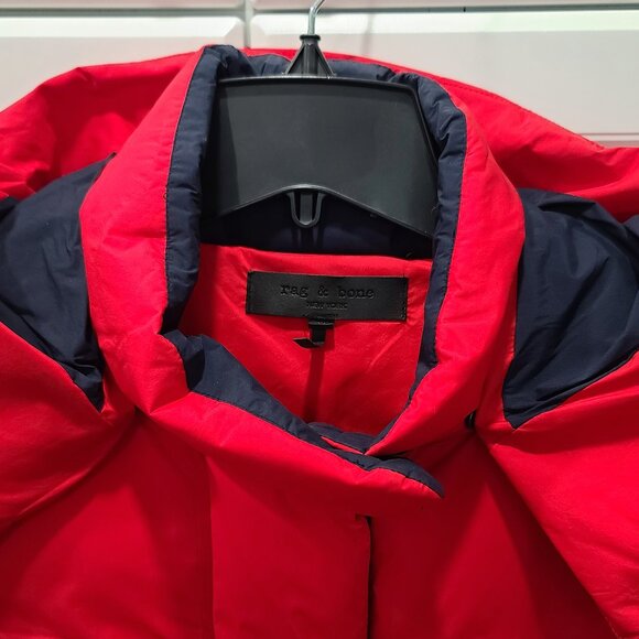 Rag & Bone Down Filled Hooded Puffer Jacket - Picture 2 of 11